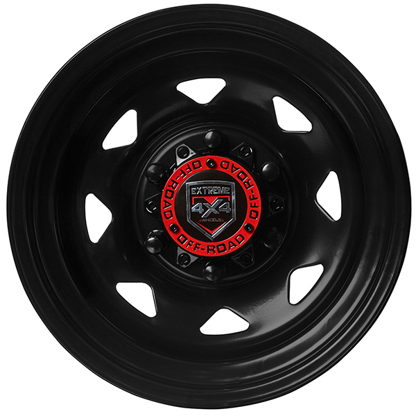 Extreme 4x4 Steel Wheel 15x8 Black 6 139 7 23n 110 1cb Fits Nissan Patrol Cap