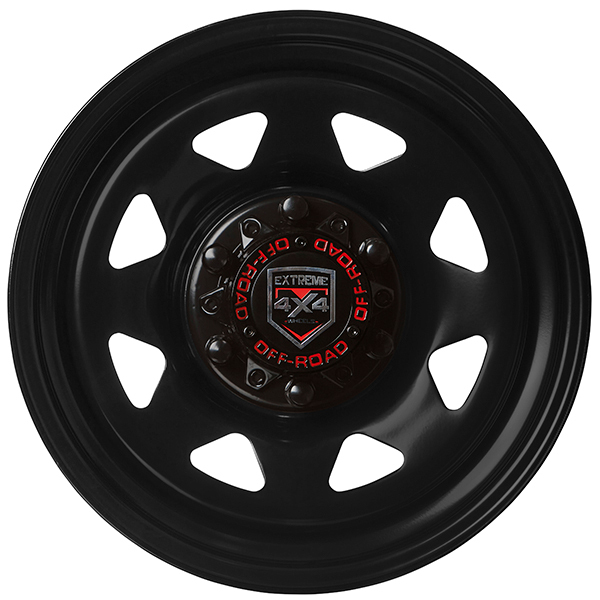 Extreme 4x4 Steel Wheel 16x8 6 139 7 35p Black 106 1 Fits Ford Ranger Bt50 Cap