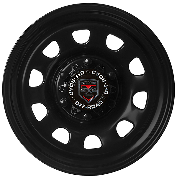 Extreme 4x4 Steel Wheel D Hole Blck 16x8 6 139 7 35p 106 1 Fits Ranger Bt50 Cap