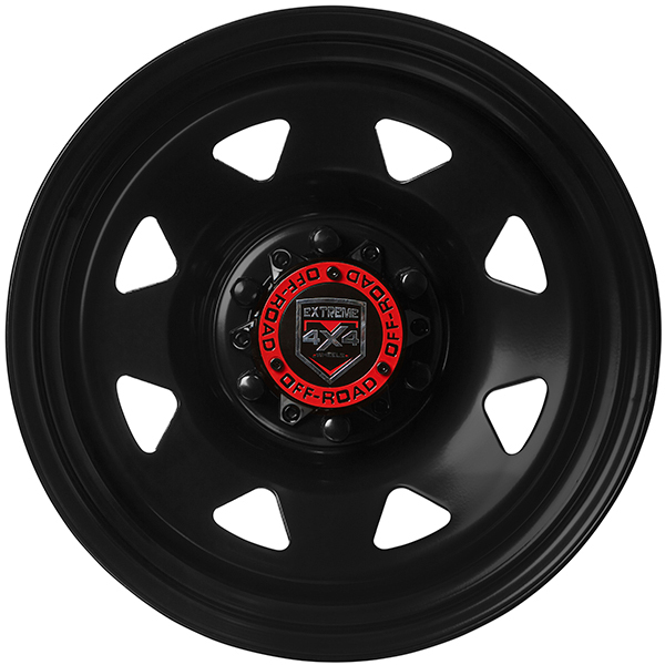 Extreme 4x4 Steel Wheel Black 17x8 6 139 7 13n 110 1cb Fits Prado Patrol Cap