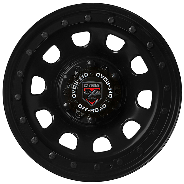 Extreme 4x4 Steel Wheel D Hole 16x8 6 139 7 0p 110 1cb Black 80 Series Cap