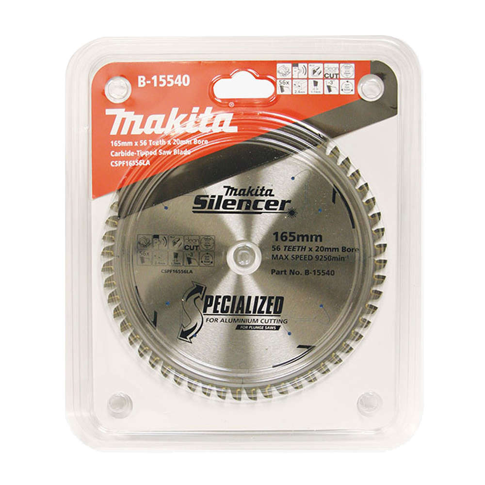 Makita 165mm x 20 x 28T Plunge TCT Saw Blade Timber Cutting B-15528