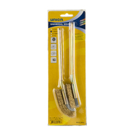 Union 2pc Hand Brush Set 0.13mm Brass Wire Loop Handle HIJ-22 7122202