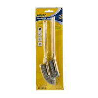 Union 2pc Hand Brush Set 0.13mm Stainless Steel Wire Loop Handle HIJ-23 7122302