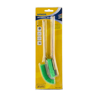 Union 2pc Hand Brush Set 0.3mm Wire Green PVC Loop Handle HIJ-27 7122702