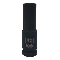 PCL 12mm 1/2 inch Drive Chrome Molybdenum 6PT Deep Impact Socket Individual