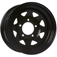 Extreme 4x4 Steel Wheel 16x8" 5/150 25N Black 110.1cb fits Landcruiser 70 Series