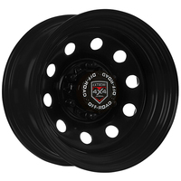 Extreme 4X4 Steel Wheel Round 17X8-3 6/139.7 23N Black 110.1 for GQ Patrol + Cap