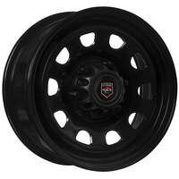 Extreme 4x4 Steel Wheel 17x8-3 6/130 30P Black 75.6 D-hole D-fit for LDV T60 Cap