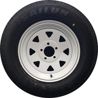 14x6" for Holden HQ 5/120.65 0P Wheel Rim and 185R14c LT Tyre White Trailer Crvn