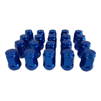 20 x Extreme 1/2" 35mm Blue Acorn Wheels Nut Mag Steel fit Ford Falcon Some Jeep