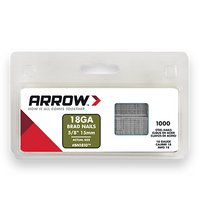 Arrow Brad Nails 5/8" 15mm 18 Gauge Steel for General Use - Box of 1000 BN1810CS