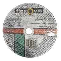 Flexovit Reinforced Cut Off Wheel 180x3.2x22.2 Made in Australia P/N 4017822