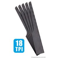 Geiger 5pcs 18 TPI Air Saw Blades w/ Fine Pitch Reciprocator Bi-Metal PT301A18