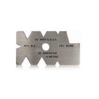 Intech Universal Screw Cutting Metric Gauge - Hardened Stainless Steel PRSCG