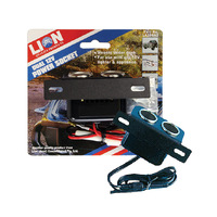 Lion Dual Power Socket 12V Mount Under Dash for Auto Lighter & Appliance LA206A2