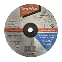 Makita Grinding Wheel 230x6x22.23mm High Quality Metal A24R-BF D-20345