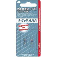 Maglite Genuine Replacement Solitaire 1 Cell AAA Lamp Bulb Twin Pack 107-000-423