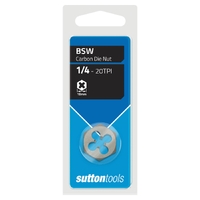 Sutton Tools 1/4" BSW Carbon Die Nut 20 TPI for General/DIY Use Only M4470635