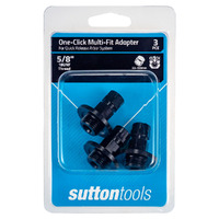 Sutton 3x 5/8" x 18UNF One-Click Multi-Fit Adapter for 32-150mm Holesaw H1228016